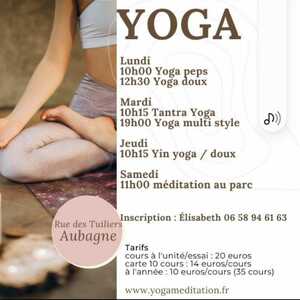 Yoga & méditation Aubagne, Cours de yoga, Massage relaxation