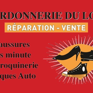 SARL La Cordonnerie du Loir Corzé, Cordonnerie, Boutique chaussures, Carte de visite, Reproduction de cles, Retouche couture, Tampon, Clé minute