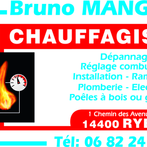 Mangon Bruno Ryes, Chauffagiste, Dépannage plomberie