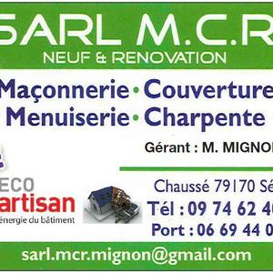 SARL M C R  Séligné, Couvreur, Maconnerie (entreprises)