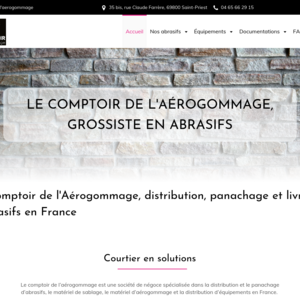 Le comptoir de l'aerogommage Saint-Priest, Sablage