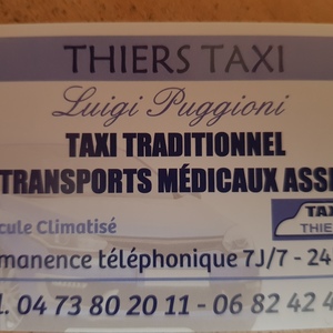 Thiers Taxi Thiers, Taxi